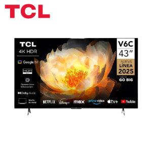 TELEVISOR TCL 43V6C CBU GOOGLE TV 4K
